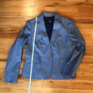 Kasper chambray blue pants suit NWT
